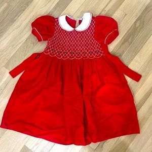 Red and white Christmas dress